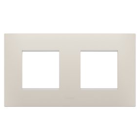 PLAQUE EGO - EN POLYMÈRE TECHNIQUE - 2+2 MODULES HORIZONTAUX - BEIGE NATUREL - CHORUSMART