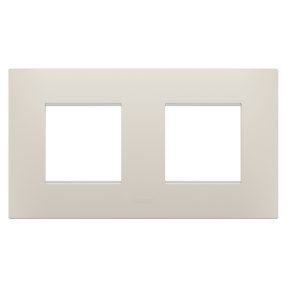 EGO INTERNATIONAL PLATE - IN TECHNOPOLYMER - 2+2 MODULES HORIZONTAL - NATURAL BEIGE - CHORUSMART