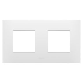 mezinárodní rámeček ego – z technopolymeru – 2+2 moduly vodorovné – matná bílá – chorusmart