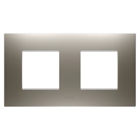 PLAQUE EGO - EN TECHNOPOLYMÈRE PEINT - 2+2 MODULES HORIZONTAUX - ACIER - CHORUSMART