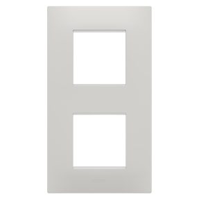 mezinárodní rámeček ego – z technopolymeru – 2+2 moduly svislé – jíl – chorusmart