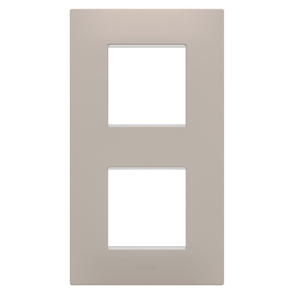  placca ego international - in tecnopolimero - 2+2 posti verticale - dark sand - chorusmart