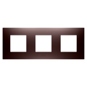 PLAQUE EGO - EN TECHNOPOLYMÈRE PEINT - 2+2+2 MODULES HORIZONTAUX - CUIVRE - CHORUSMART