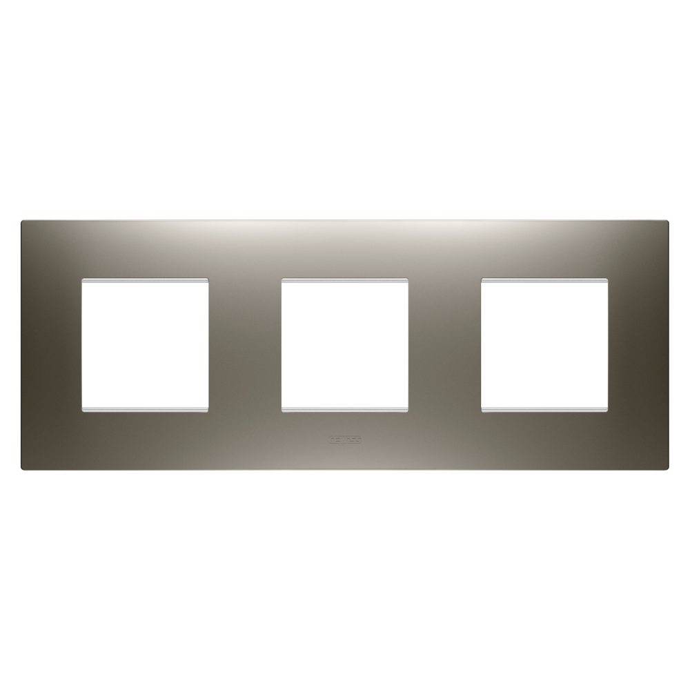  abdeckrahmen ego international - in lackiertem technopolymer - 2+2+2 module horizontal - stahl - chorusmart