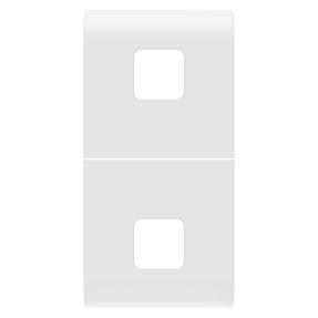 VYMĚNITELNÉ TLAČÍTKO PRO AXIÁLNÍ POVELY – NUTNÉ DOPLNIT 2 ČOČKAMI – 1 MODUL – LESKLÁ BÍLÁ – CHORUSMART