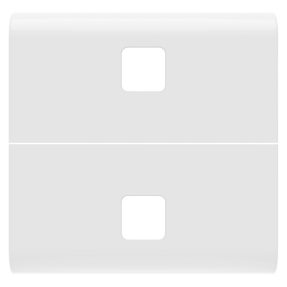 VYMĚNITELNÉ TLAČÍTKO PRO AXIÁLNÍ POVELY – NUTNÉ DOPLNIT 2 ČOČKAMI – 2 MODULY – LESKLÁ BÍLÁ – CHORUSMART