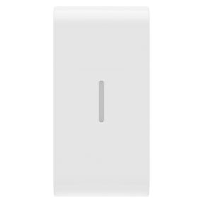 vyměnitelné tlačítko pro axiální povely – s difuzérem – 1 modul – lesklá bílá – chorusmart