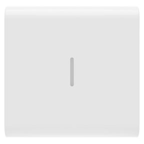 vyměnitelné tlačítko pro axiální povely – s difuzérem – 2 moduly – lesklá bílá – chorusmart