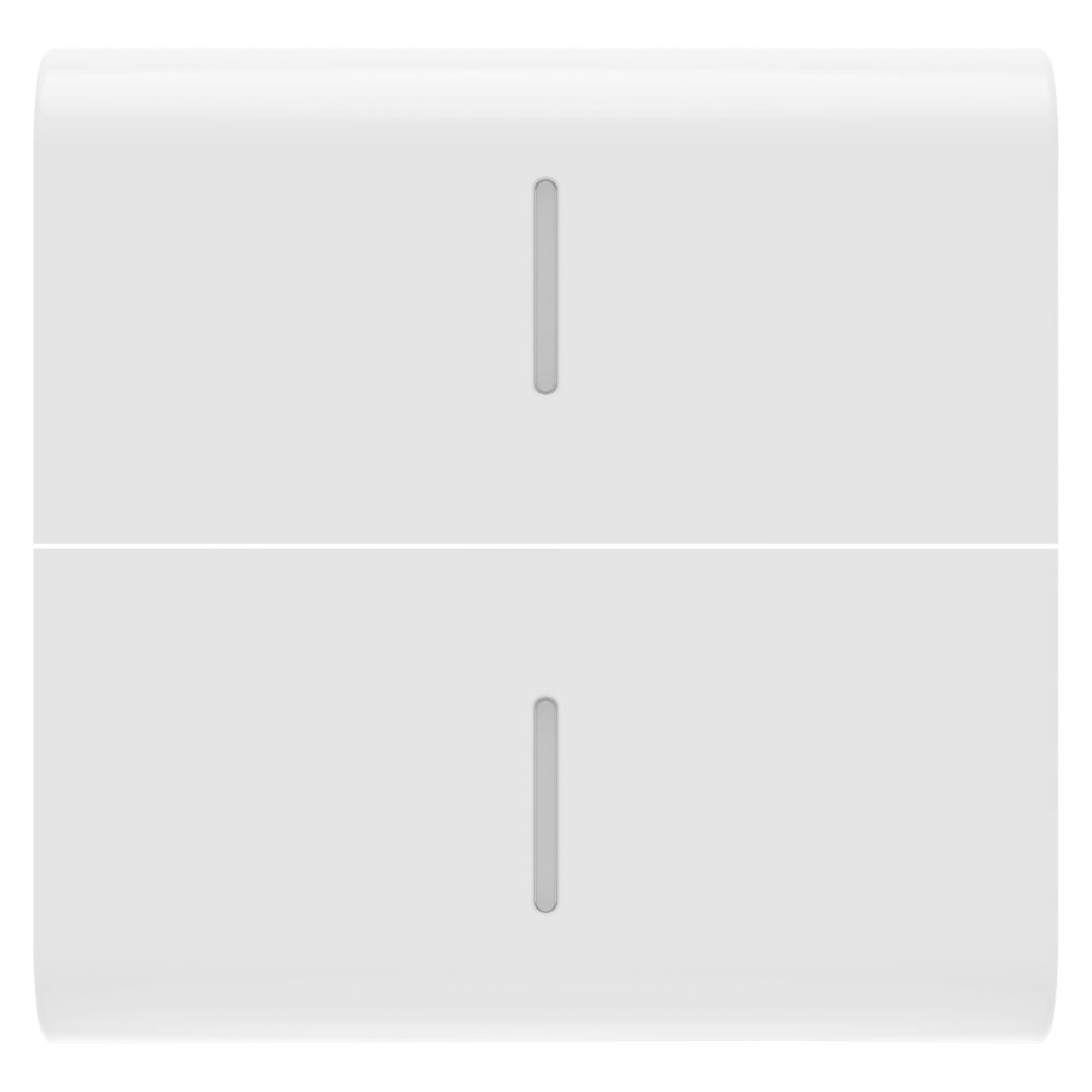  tecla intercambiable para mandos axiales - con 2 difusores - 2 módulos - blanco brillante - chorusmart