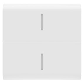 vyměnitelné tlačítko pro axiální povely – se 2 difuzéry – 2 moduly – lesklá bílá – chorusmart