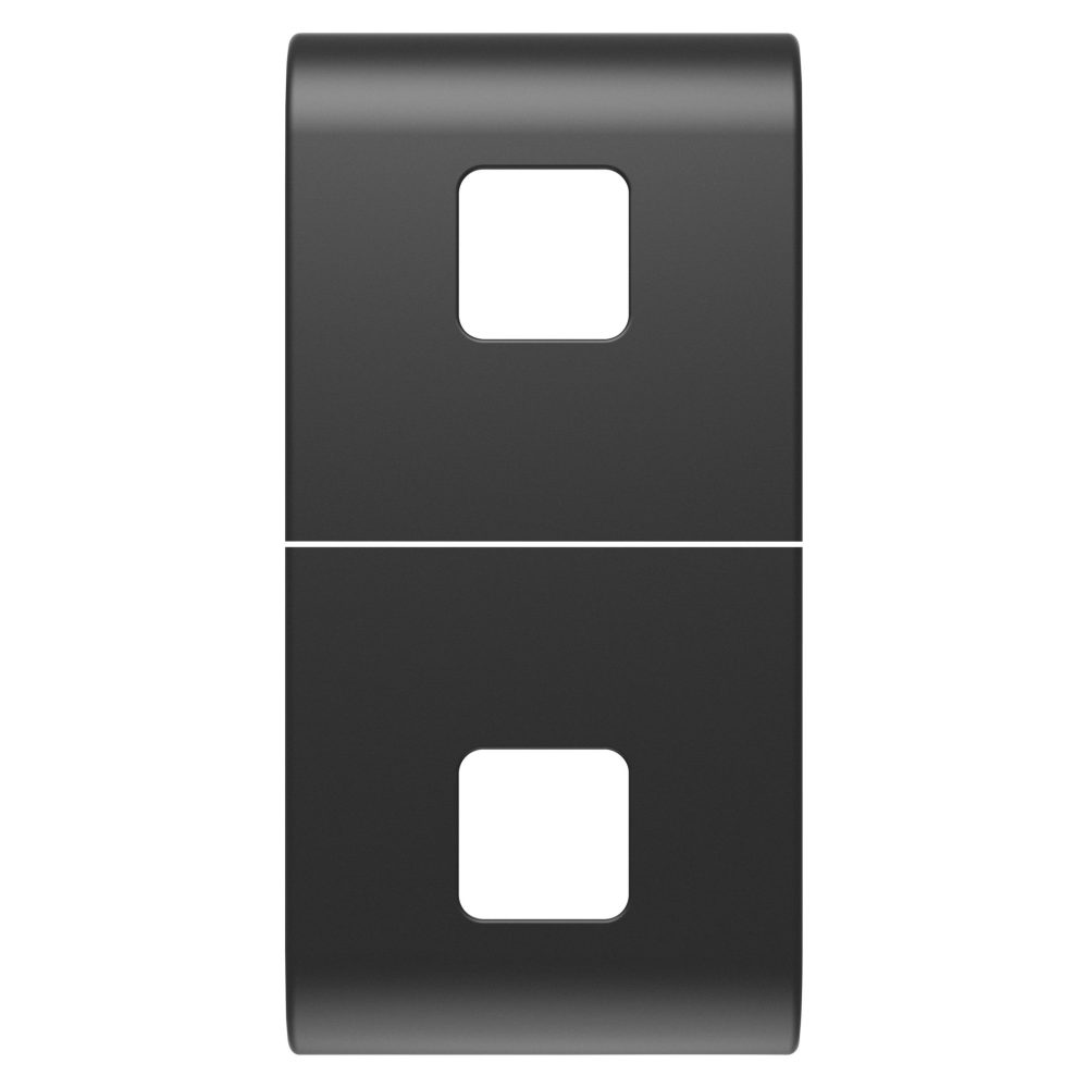  tecla intercambiable para mandos axiales - a completar con 2 lentes - 1 módulo - satinado negro - chorusmart
