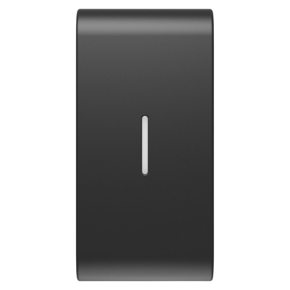  replaceable button key for axial commands - with diffuser - 1 module - satin black - chorusmart