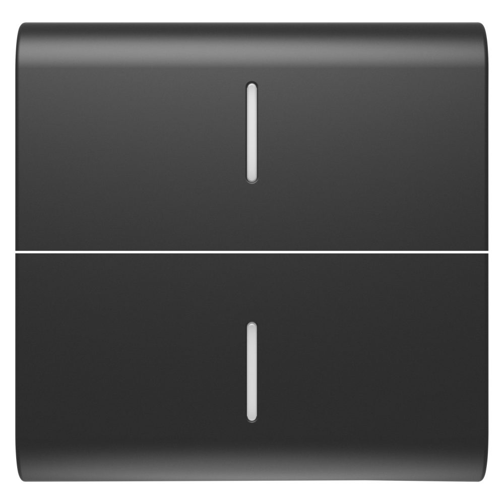  replaceable button key for axial commands - with 2 diffusers - 2 modules - satin black - chorusmart