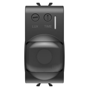 détecteur de mouvement infrarouge - 230 vca 50/60 hz - noir satin - 1 module - chorusmart