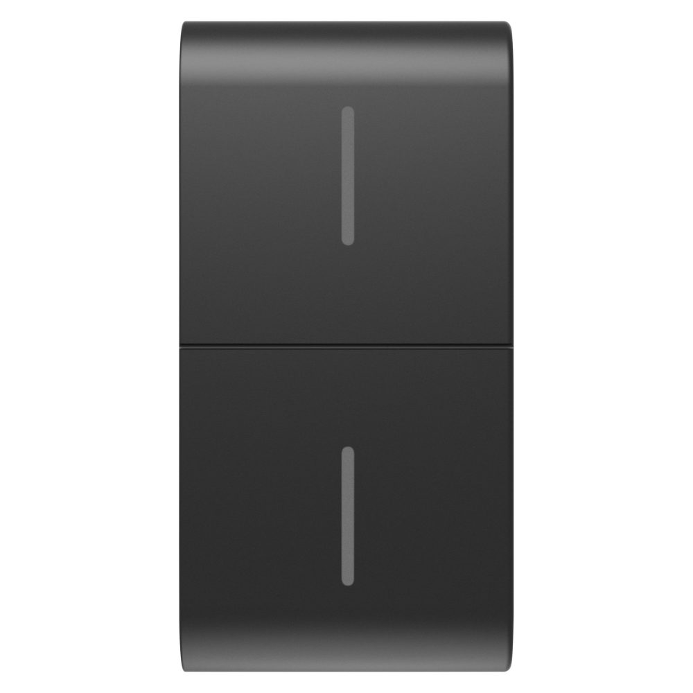  touche interchangeable pour bouton-poussoir connecté eco - 1 module - noir satin - chorusmart