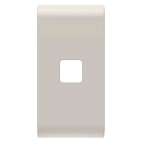 BUTON ÎNLOCUIBIL PENTRU COMENZI AXIALE - A SE COMPLETA CU LENTILĂ - 1 MODUL - SATIN NATURAL BEJ - CHORUSMART