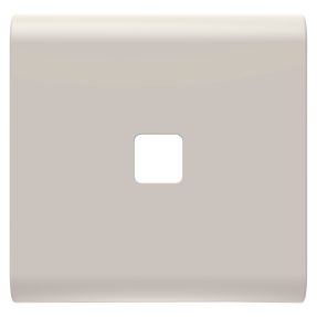 BUTON ÎNLOCUIBIL PENTRU COMENZI AXIALE - A SE COMPLETA CU LENTILĂ - 2 MODULE - SATIN NATURAL BEJ - CHORUSMART