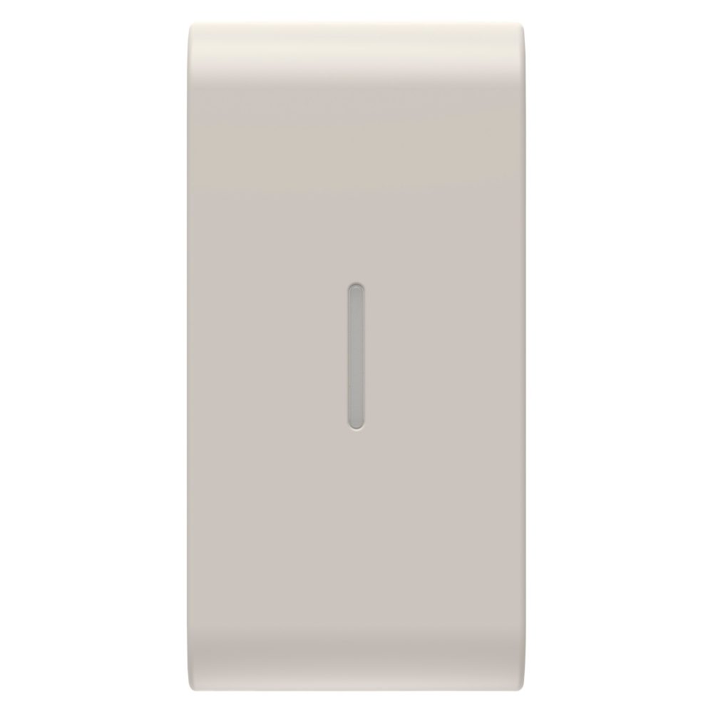  austauschbare tasten für axiale befehle - mit diffusor - 1 modul - naturbeige satiniert - chorusmart