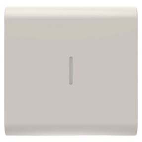 BUTON ÎNLOCUIBIL PENTRU COMENZI AXIALE - CU DIFUZOR - 2 MODULE - SATIN BEJ NATURAL - CHORUSMART