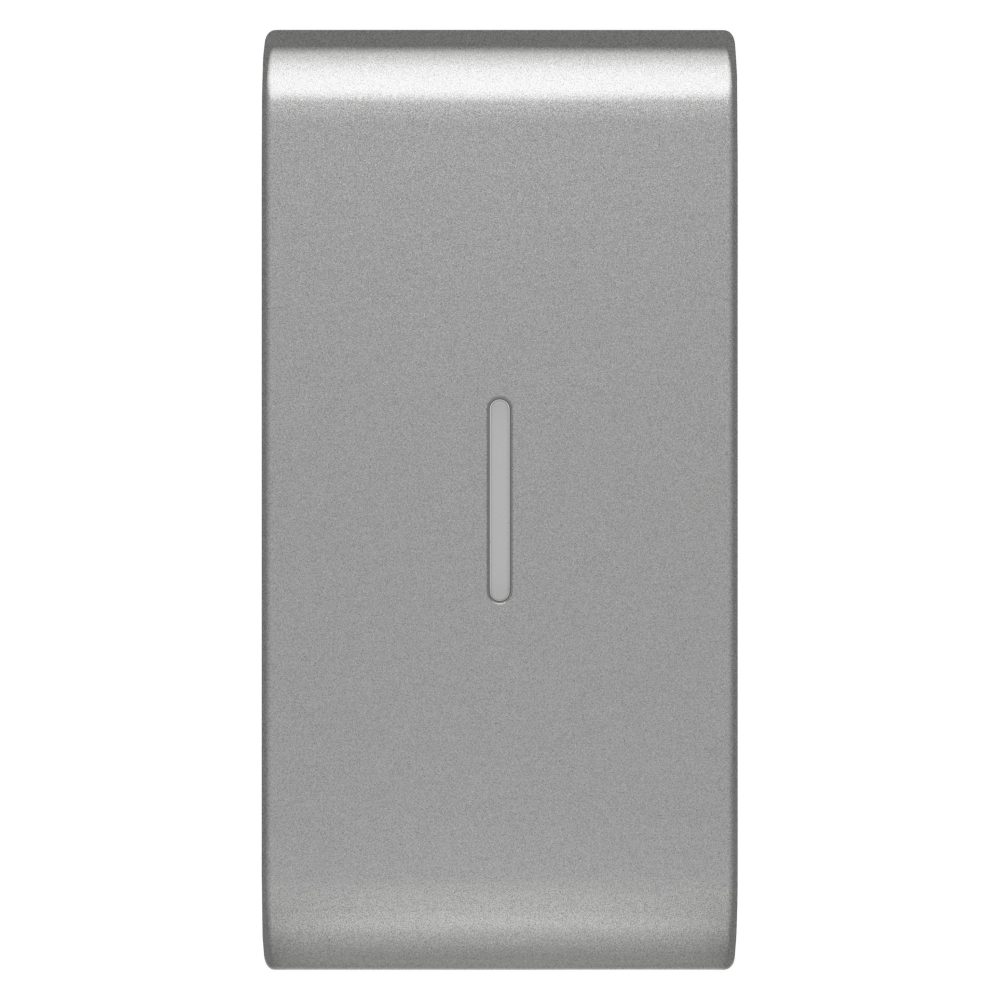  touche interchangeable pour interrupteurs axiaux - avec diffuseur - 1 module - titane - chorusmart
