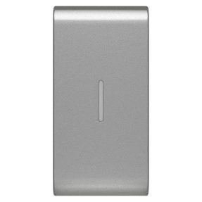 CSERÉLHETŐ KAPCSOLÓGOMB AXIÁLIS KAPCSOLÓKHOZ - JELZŐFÉNYEZHETŐ - 1 MODULOS - TITÁNIUM - CHORUSMART