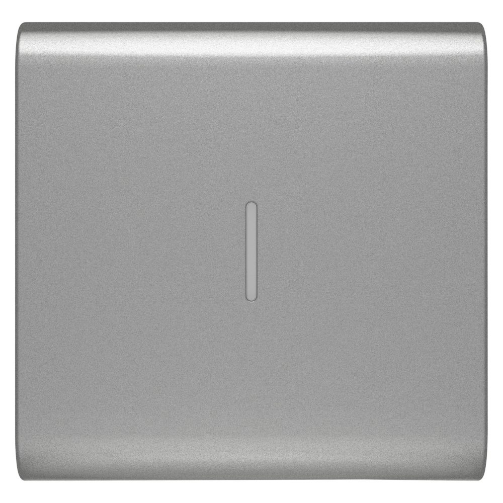  tecla intercambiable para mandos axiales - con difusor - 2 módulos - titanio - chorusmart