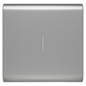 CSERÉLHETŐ KAPCSOLÓGOMB AXIÁLIS KAPCSOLÓKHOZ - JELZŐFÉNYEZHETŐ - 2 MODULOS - TITÁNIUM - CHORUSMART