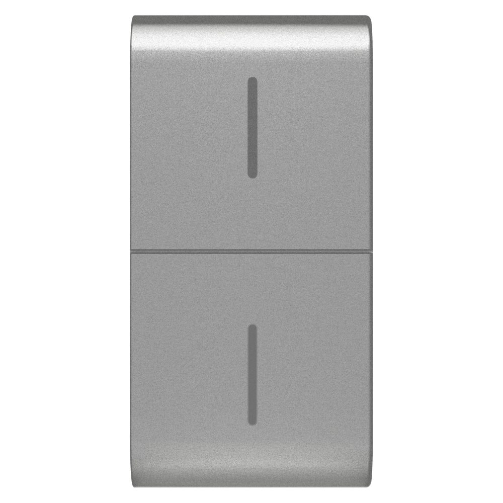  replaceable button key for eco connected push button - 1 module - titanium - chorusmart