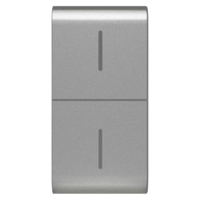tasto intercambiabile per pulsantiera connessa eco - 1 modulo - titanio - chorusmart