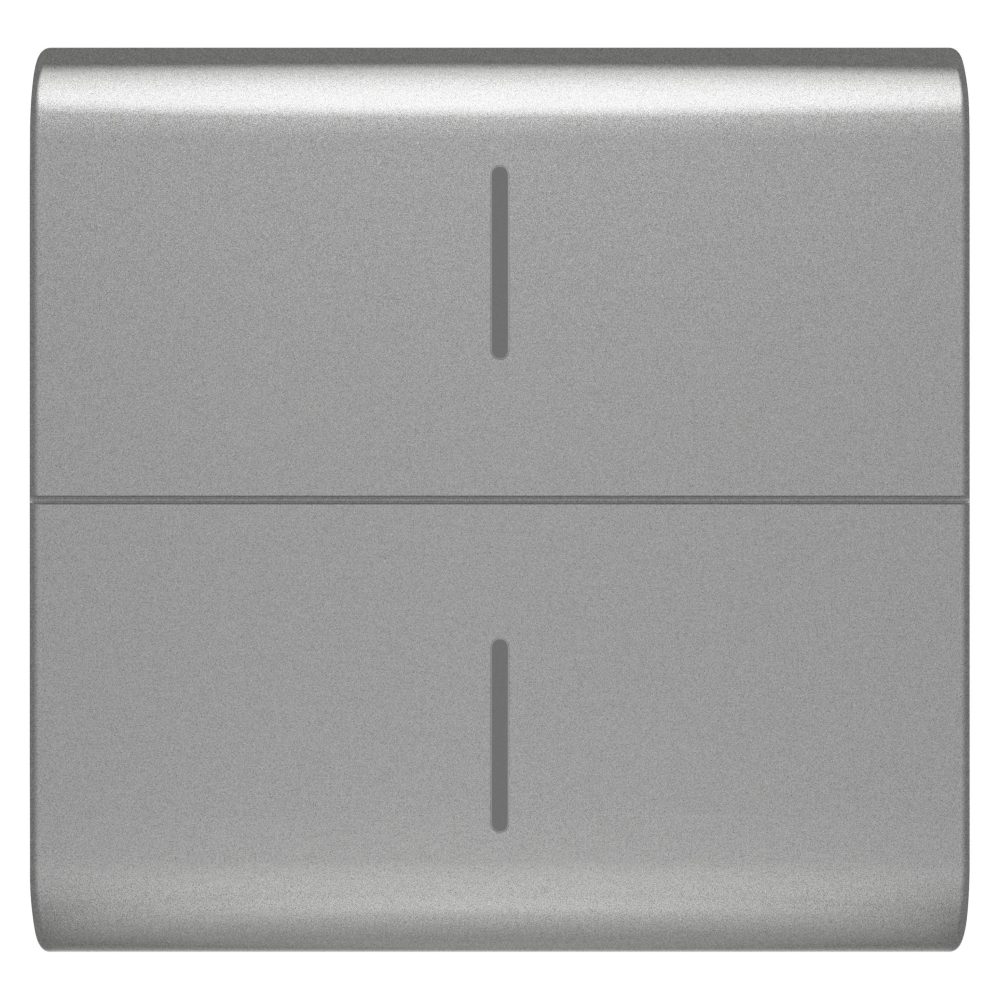  replaceable button key for eco connected push button - 2 modules - titanium - chorusmart