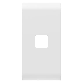 CSERÉLHETŐ KAPCSOLÓGOMB AXIÁLIS KAPCSOLÓKHOZ - JELZŐFÉNYEZHETŐ SZIMBÓLUM LENCSÉVEL SZERELENDŐ - 1 MODULOS - SZATÉN FEHÉR - CHORUSMART