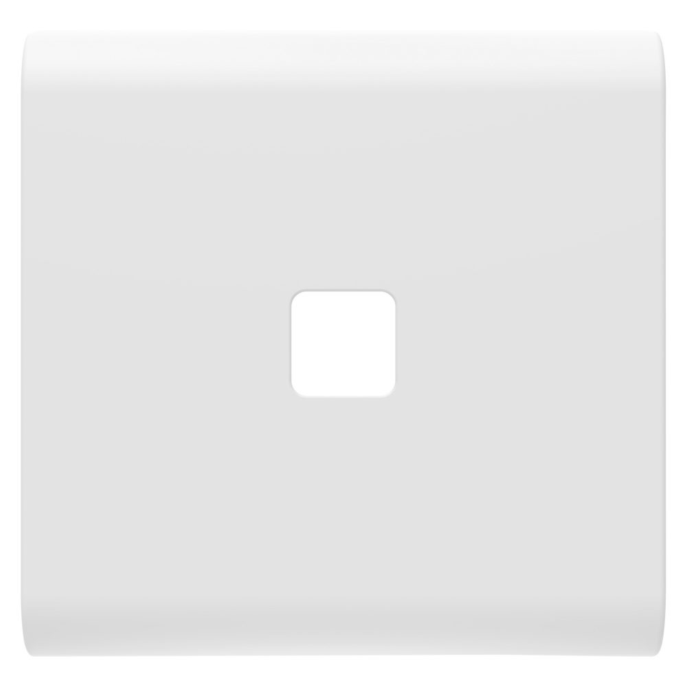  touche interchangeable pour interrupteurs axiaux - à compléter avec des lentilles - 2 modules - blanc satin - chorusmart