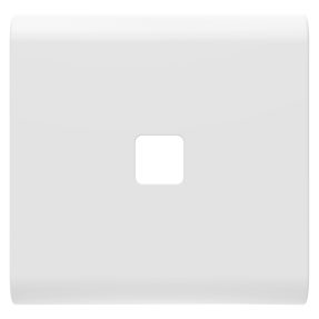 מקש ניתן להחלפה עבור אביזרי שליטה עם לחיצה ישרה - להשלמה עם עדשה - 2 מודולים - לבן סטן (מט) - chorusmart