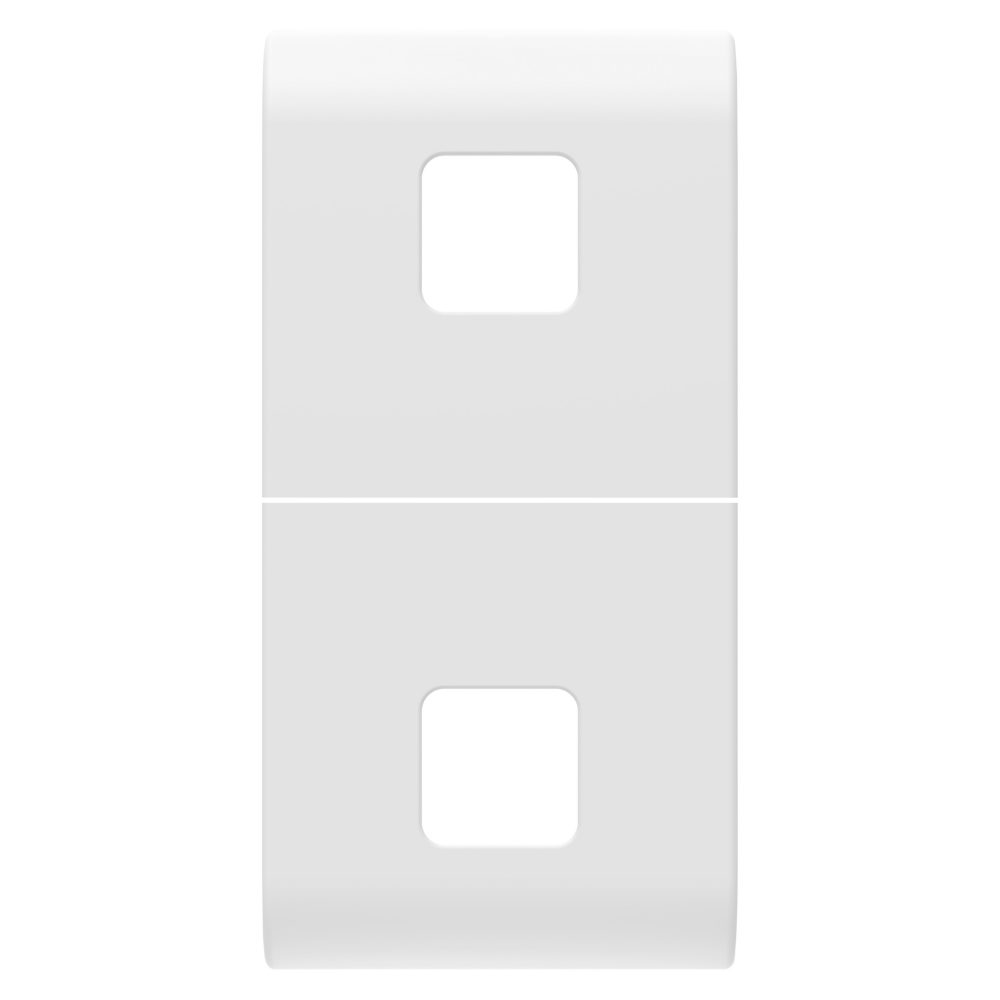  replaceable button key for axial commands - to be completed with 2 lens - 1 module - satin white - chorusmart