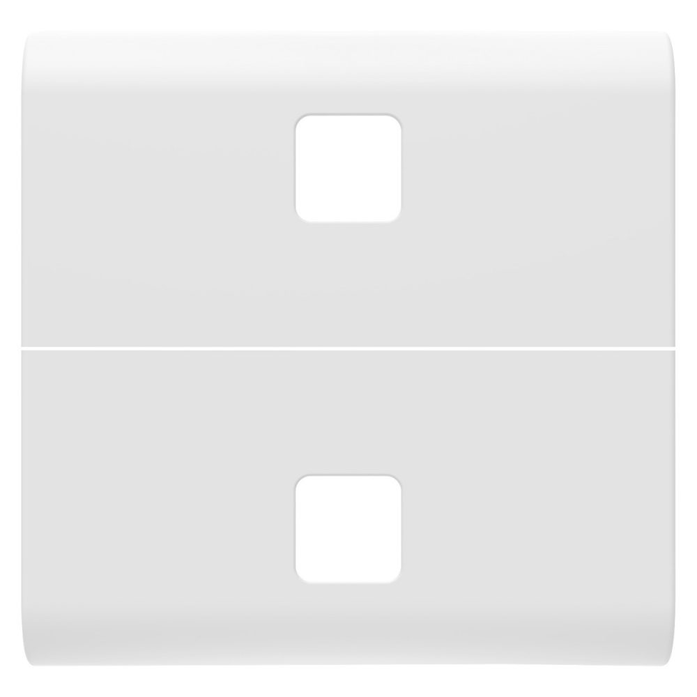  TOUCHE INTERCHANGEABLE POUR INTERRUPTEURS AXIAUX - À COMPLÉTER AVEC 2 LENTILLES - 2 MODULES - BLANC SATIN - CHORUSMART