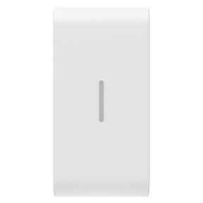 מקש ניתן להחלפה עבור אביזרי שליטה עם לחיצה ישרה - עם מפזר אור - 1‏‎‏‎ מודול - לבן סטן (מט) - chorusmart