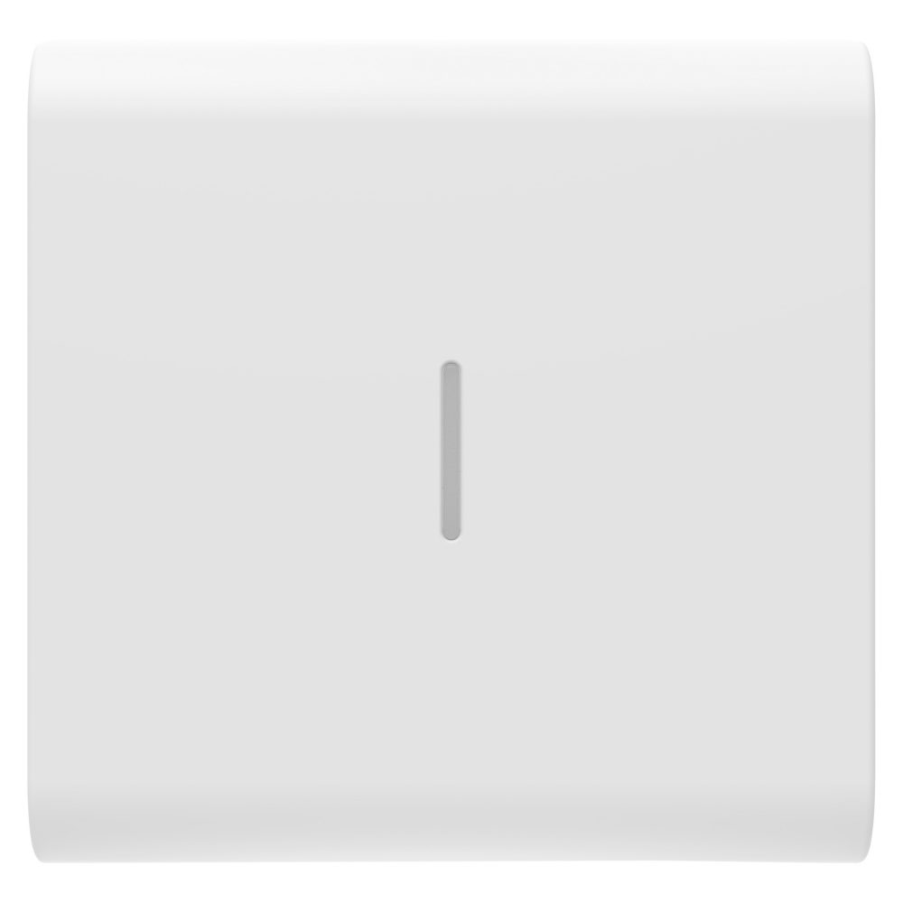  replaceable button key for axial commands - with diffuser - 2 modules - satin white - chorusmart