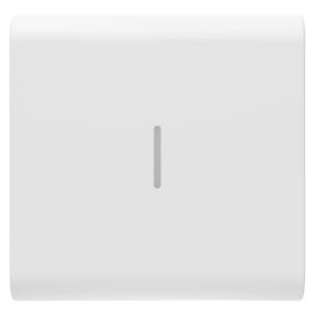 מקש ניתן להחלפה עבור אביזרי שליטה עם לחיצה ישרה - עם מפזר אור - 2 מודולים - לבן סטן (מט) - chorusmart