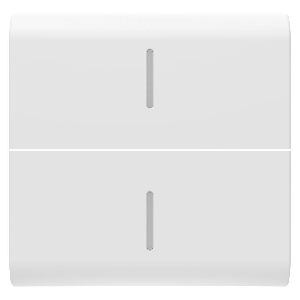  replaceable button key for axial commands - with 2 diffusers - 2 modules - satin white - chorusmart