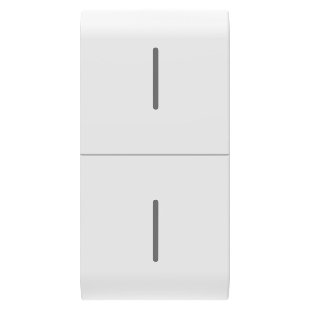  replaceable button key for eco connected push button - 1 module - satin white - chorusmart