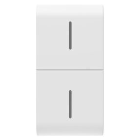 replaceable button key for eco connected push button - 1 module - satin white - chorusmart