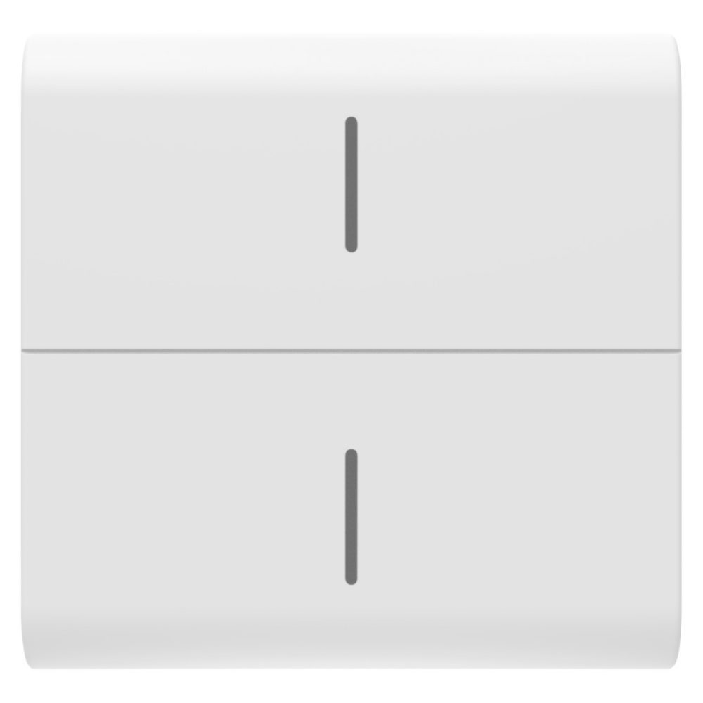  REPLACEABLE BUTTON KEY FOR ECO CONNECTED PUSH BUTTON - 2 MODULES - SATIN WHITE - CHORUSMART
