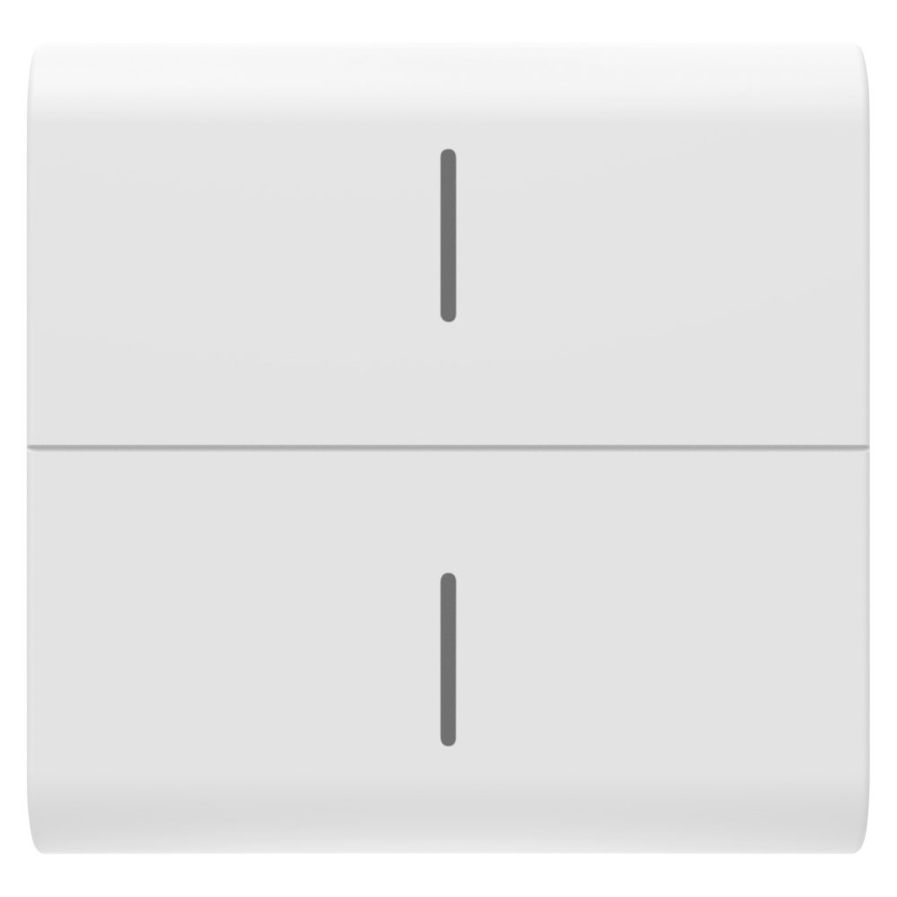  touche interchangeable pour bouton-poussoir connecté eco - 2 modules - blanc satin - chorusmart