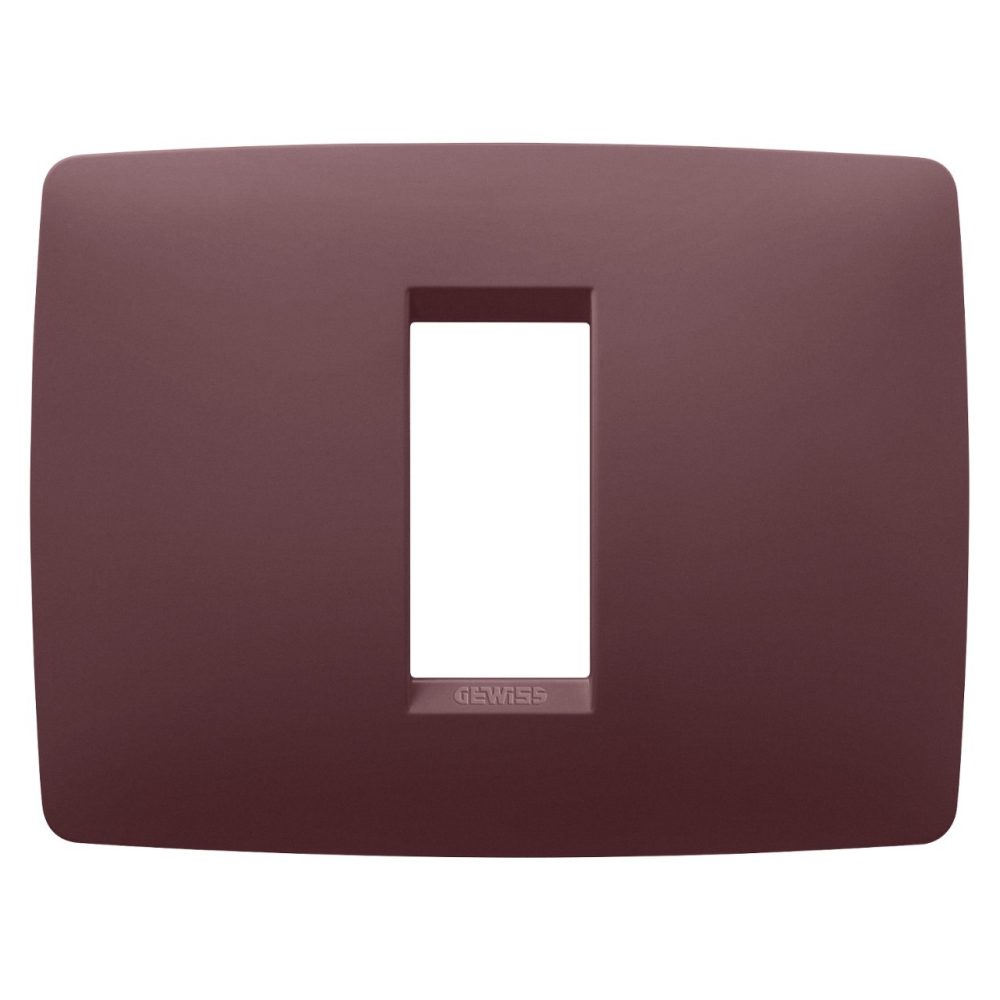  PLACA ONE - TECNOPOLÍMERO BARNIZADO - 1 MÓDULO - ROJO TOSCANO - CHORUSMART