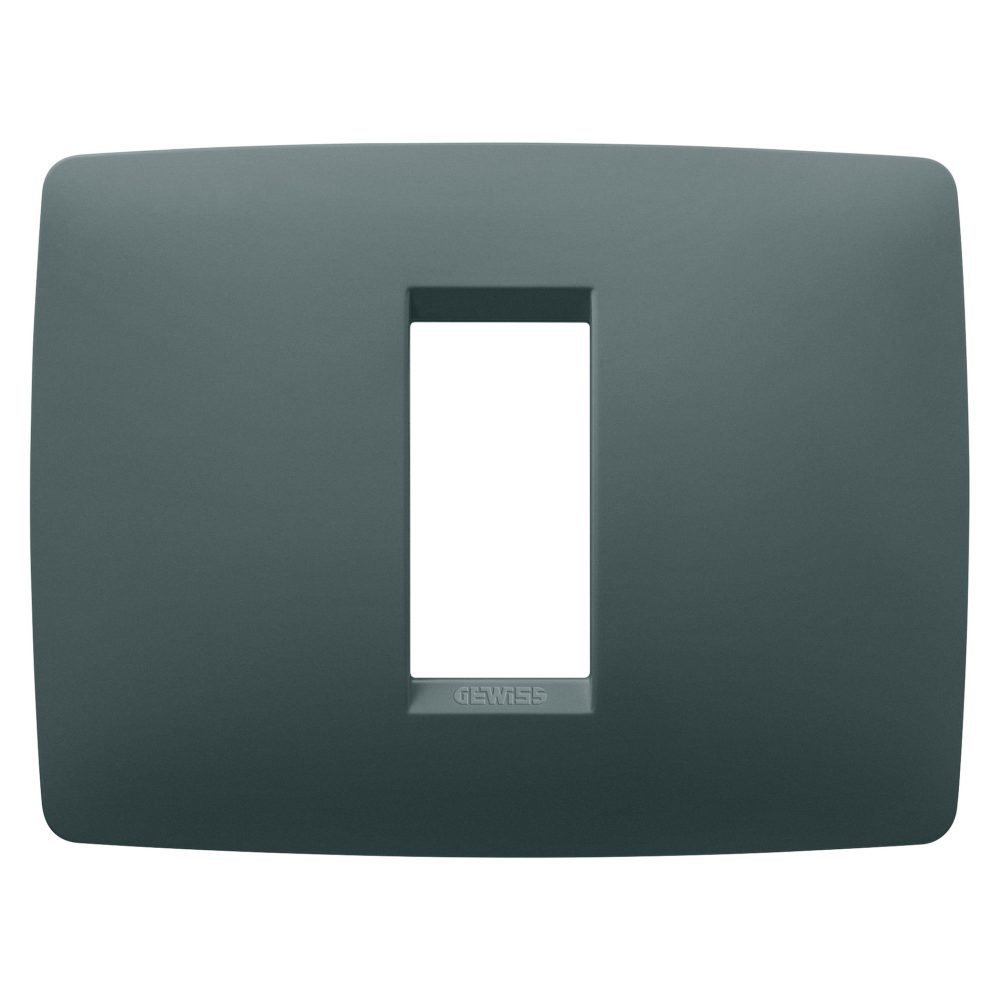  one plaat - van gelakt technopolymeer - 1 module - groenblauw - chorusmart