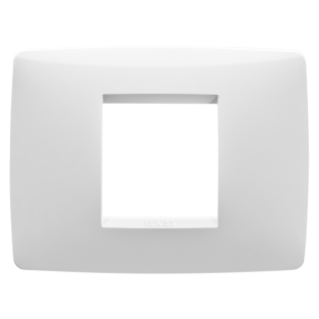 PLACA ONE - EN TECNOPOLÍMERO - 2 MÓDULOS - BLANCO - CHORUS