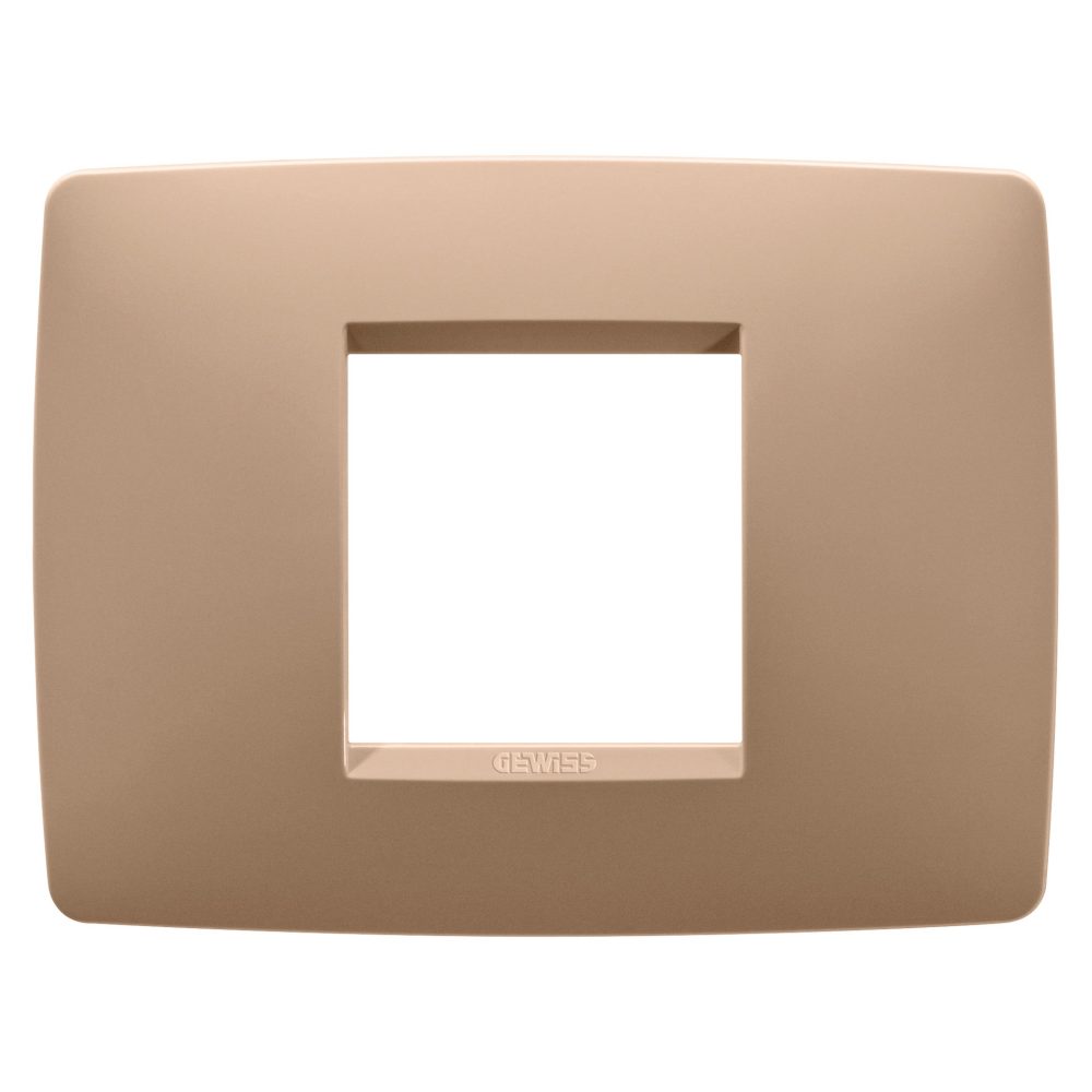  one plate - in painted technopolymer - 2 modules - soft copper - chorusmart