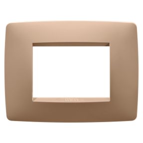 abdeckrahmen one - in lackiertem technopolymer - 3 module - weichkupfer - chorusmart