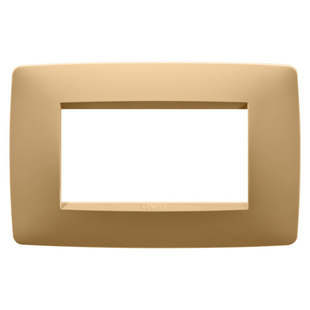  one plate - in painted technopolymer - 4 modules - gold - chorusmart