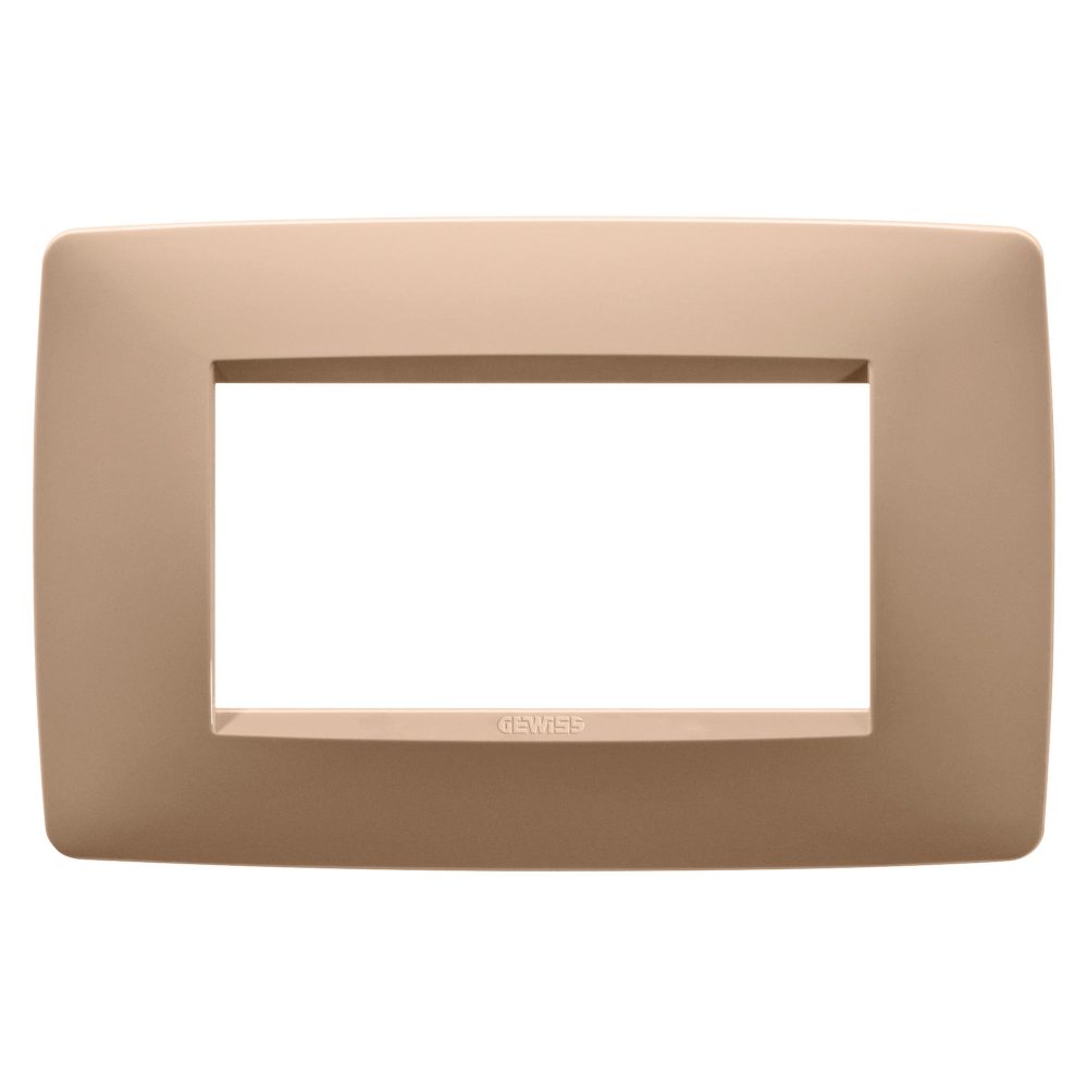  one plate - in painted technopolymer - 4 modules - soft copper - chorusmart
